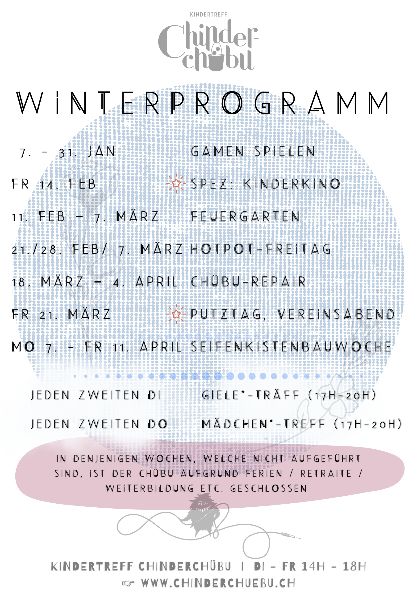 Winterprogramm Chinderchübu