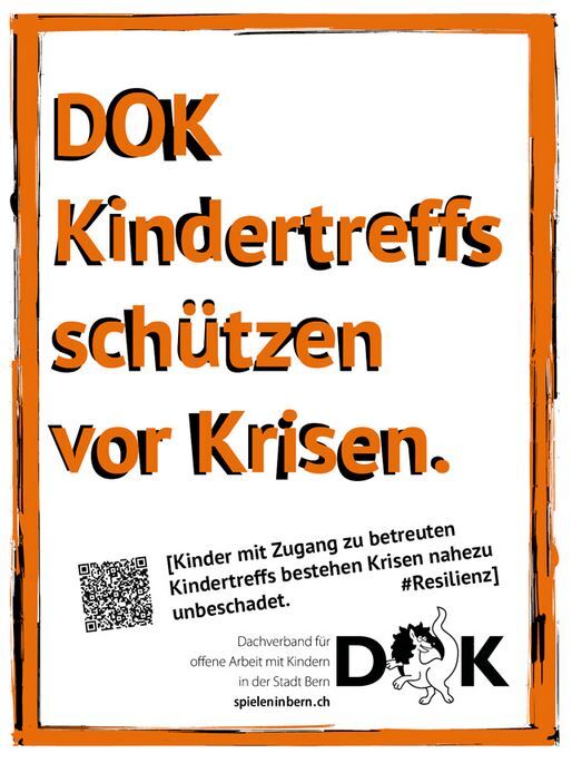 Plakat DOK Kindertreffs schützen vor Krisen